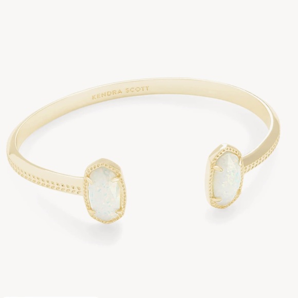 Kendra Scott Elton Gold Cuff Bracelet in Abalone Shell - Picture 6 of 6